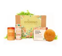 Enooso - Gift Box con 3 prodotti regali Beauty - Crema corpo Mango e Papaya, Docciaschiuma Vellutante, Deodorante Solido| Set Regalo made in Italy | ecosostenibile vegan