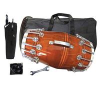 Enorme Basket 1052 - Dholak musicale in legno con kit di trasporto