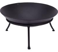 ENORME BRACIERE Cestino per il Fuoco braciere da Terrazzo Acciaio Nero NUOVO Elegante (57 cm)