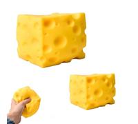 Enorme Cubo Di Formaggio Squish Grande 3,9 Pollici Jumbo Formaggio Squishy Block Giocattolo Morbido Novità Rimbalzo Giocattolo Sensoriale Palline Antistress Regali Per Adulti Aiuto(5+10cm)