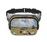 Enorme Farm - Marsupio multifunzione stampato, unisex, alla moda, da viaggio, per sport