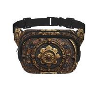 Enorme giradischi stampato multifunzionale Marsupio unisex trendy messenger bag, borsa da viaggio sport storage bag