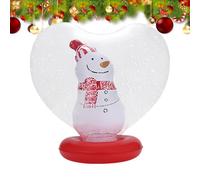 Enorme palla di Natale gonfiabile | Decorazione natalizia luminosa a forma di cuore - Figura interna Holiday soffiata con telecomando,Per esterni giardino piscina terrazza spiaggia piazza