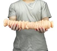 Enorme plug anale XXL, plug anale con dildo cavallo da 41,5 cm, con super ventosa, masturbatore, dildo ano, stimolatore del punto G, dilatatore anale, giocattolo sessuale(Flesh)