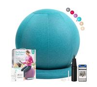 Enovi ProBalanceΩ,Sedia a sfera per esercizi di yoga, con comoda copertura antiscivolo e base di stabilità per ufficio e casa scrivania, 65 cm, AB