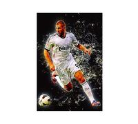 ENQIAOZHANG Poster E Stampe 30x50cm Giocatore di calcio Karim Benzema Poster sportivo e arte della parete Arredamento moderno della camera da letto della famiglia Senza Cornice