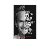 ENQIAOZHANG Quadro A Olio su Tela 30x50cm Neil Patrick Harris Tela decorativa Wall Art Soggiorno Poster Camera da letto Senza Cornice