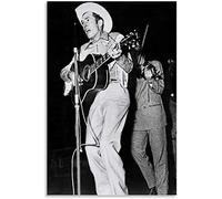 ENQIAOZHANG Quadro A Olio su Tela 60x90cm Soul Singer Hank Williams Hey Good Lookin Poster Canvas Wall Art Room Pictures for Bedroom Gifts Decor Senza Cornice