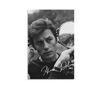 ENQIAOZHANG Quadro Su Tela 60x90cm Alain Delon Picture Print Modern Family Bedroom Decor Posters Senza Cornice
