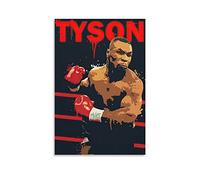ENQIAOZHANG Quadro su Tela Canvas Immagini 30x50cm Mike Tyson Classic Right Uppercut Boxer Vintage Retro Pittura decorativa per la casa camera da letto Living Room Decor Senza Cornice