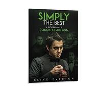 ENQIAOZHANG Stampa su tela 30x50cm Ronnie O'Sullivan Decorative Canvas Wall Art Soggiorno Poster Camera da letto Senza Cornice