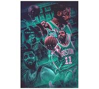 ENQIAOZHANG Stampe su tela di pittura di opere d'arte 30x50cm Kelly Irving Basketball Star Print Picture Paintings per la decorazione della camera da letto del soggiorno Senza Cornice
