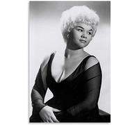 ENQIAOZHANG Tela Quadro 30x50cm Leggendario cantante soul Etta James Canvas Wall Art Soggiorno Poster Camera da letto Decor Painting Senza Cornice