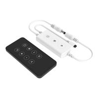ENQIMAOYI IR CV WiFi Dimmer Controller IR Remote Set Phone App F1-D (WT) +RC1 (Tuya App) per 1CH* 5A 5V-24VDC 2835 5050 Nastro Luce Striscia LED Singolo Colore