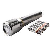 EN FOCUS 1300 - Torcia a LED, 1500 lm, argento, 6x AA (Mignon)