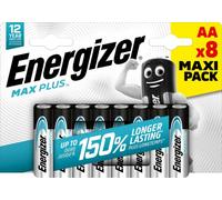 ENERGIZER MAX PLUS BATTERIA STILO AA ALCALINA/MANGANESE 1.5 V 8 PZ MODELLISMO