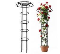 Enrejado De Jardín Para Trepadoras | Forma De Paraguas Vertical Resistente A La Intemperie | Torre Enrejada De Exterior Tipo Sombrilla | Para Alféizares, Patios, Invernaderos, Balcones, Enredaderas, G