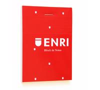 Enri 100101125 - 10 Stapled Notepads Pack of Soft Top, A7/74 x 105 mm