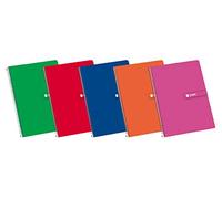 Enri 100430068 - Pack de 5 cuadernos espiral, tapa dura, Fº
