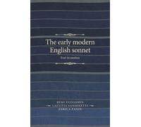 Enrica Zanin The Early Modern English Sonnet (Copertina rigida)