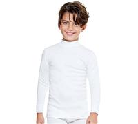 Enrico Coveri 1 Pezzo Maglia Lupetto Bambino ET 4205 Manica Lunga in Caldo Cotone. Bianco 5-6 Anni