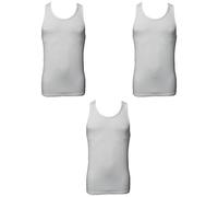 Enrico Coveri 3 Canotte Uomo Spalla Larga Cotone bielatico Art ET1002 (4/M, Bianco)