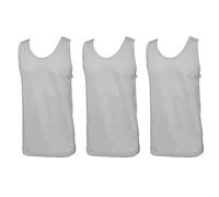 Enrico Coveri 3 Canotte Uomo Spalla Larga in Cotone Pettinato Art. ET1102 (Bianco, 4/M)