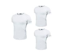 Enrico Coveri 3 t-Shirt Uomo Mezza Manica Girocollo Cotone bielatico Art ET1000 (5/L, Bianco)