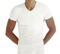 Enrico Coveri 3 t-Shirt Uomo Mezza Manica Scollo a V in Filo di Scozia Art. ET1131 (4/M, Bianco)
