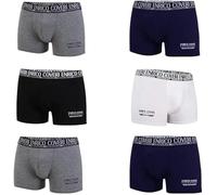 Enrico Coveri 6 Boxer eb1500 in Cotone bielastico (IT, Testo, XL, Regular, Regular, Standard, Assortito)