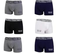 Enrico Coveri 6 Boxer eb1500 in Cotone bielastico (IT, Testo, XXL, Regular, Regular, Standard, Assortito)