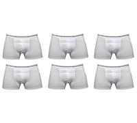 Enrico Coveri 6 Boxer Uomo Cotone bielastico Art. EB1000 Elastico Esterno (4/M, Bianco)