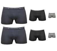 Enrico Coveri 6 Boxer Uomo Cotone bielastico Art. EB1000 Elastico Esterno (5/L, Nero/Blu/Grigio)