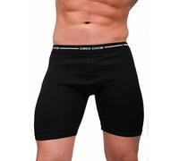 Enrico Coveri 6 Boxer Uomo Long in Cotone Elasticizzato Art. EB1000long (Nero, 3/S)