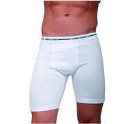 Enrico Coveri 6 Boxer Uomo Long in Cotone Elasticizzato Art. EB1000long (Bianco, 3/S)