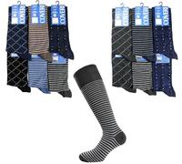 Enrico Coveri 6 calze LUNGHE Uomo fresco cotone mercerizzato, taglia unica, line 292 (IT, Testo, Taglia unica, 46, Regular, Regular, Variante 1)