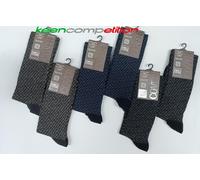 ENRICO COVERI 6 PAIA DI CALZE DA UOMO LUNGHE INVERNALI CALDO COTONE TAGLIA UNICA