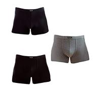 Enrico Coveri 6 Pezzi Boxer Uomo in Cotone Bielastico EB1002, Assortito(Blu,Grigio Antracite e Nero), 6/XL