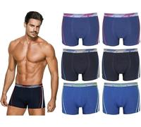 Enrico Coveri 6 Pezzi Boxer Uomo Mutanda Intimo Elasticizzato Varie Fantasie (IT, Testo, XL, Regular, Regular, EB1265)
