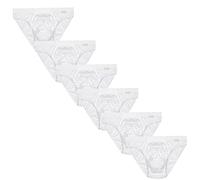 Enrico Coveri 6 Slip Uomo in Filo di Scozia Elastico Interno Art. ES1130 (6/XL, Bianco)