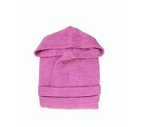 Enrico Coveri Accappatoio Uomo e Donna in Spugna con Cappuccio, Accappatoio Adulti Unisex con Logo Ricamato Lilla S M