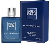 Enrico Coveri Blue Contemporary Eau de Toilette Profumo Uomo Fresco, 100ml