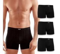 Enrico Coveri Boxer Uomo Cotone Elasticizzato con Fascia Morbida in Vita - pratici con Massima comodità - 3 Pezzi (IT, Testo, S, Regular, Regular, Neri)