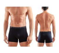 Enrico Coveri Boxer Uomo Elastico Esterno, Offerta 6-12 Pezzi, Boxer Uomo in Cotone Elasticizzato, Boxer Uomo Sportivi (6 Pezzi-Nero, XL)