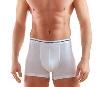Enrico Coveri Boxer Uomo Offerta 6 Pezzi BIELASTICO Elastico Esterno EB1000 (6 Pezzi_Bianco, M)