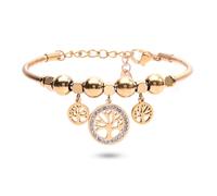Enrico Coveri Bracciale Donna Gold Albero della Vita,Braccialetto in Acciaio Pendenti