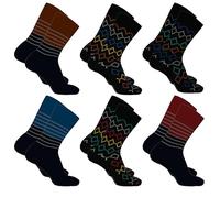 Calze Uomo Lunghe/Corte Caldo Cotone Enrico Coveri, Taglia Unica - 6 Pz