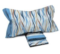 Enrico Coveri - Completo Letto Singolo in Cotone - Lenzuolo Sopra 150x300 Misura Maxi - 1 Piazza Stampato Fantasia - Genny E174