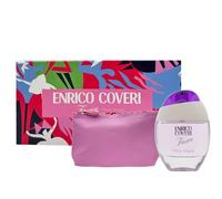 Enrico Coveri Firenze Primo Amore Set Regalo Donna Profumo Eau De Toilette Spray 50 Ml e Pochette Rosa Elegante
