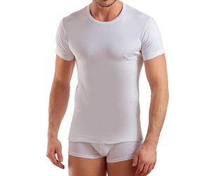 Enrico Coveri Maglietta Intima Uomo Girocollo Caldo Cotone, Offerta 3 E 6 Pezzi, Maglia Uomo in Cotone Invernale Felpato (3 Pezzi Bianco, 5-L)